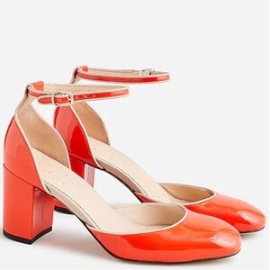 J. Crew NWT Orange Patent Leather Maisie Pump, size 9